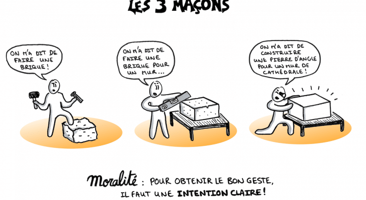 #cartoon : Partagez votre intention avec vos collaborateurs pour réussir !