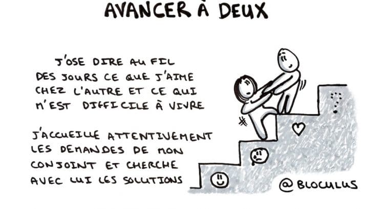 #Cartoon : Tous les couples savent que la vie à 2 n'est pas toujours facile, combien savent avancer à 2 ?