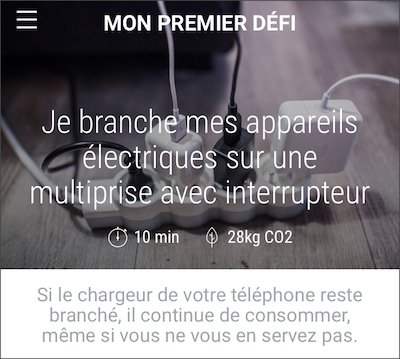 Défi pour l'environnement