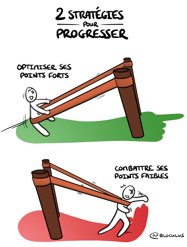 2 stratégies différentes pour progresser... #AppreciativeInquiry #Coaching