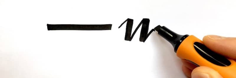 #FacilitationGraphique : Quel feutre biseauté utiliser ?